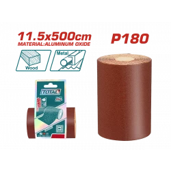 لفة ورق صنفرة P180 مقاس 11.5 سم × 500 سم (TAC18065) من توتال