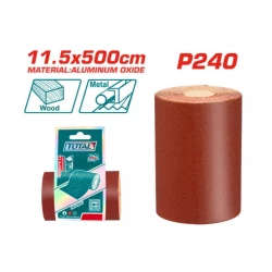 TOTAL P240 Sandpaper Roll 11.5cm x 500cm (TAC24065)