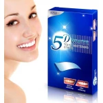 شرائط تبييض الأسنان 5D – عدد 28 شريطًا قويًا بخلاصة خالية من البيروكسيد، تزيل التصبغات والبلاك والجير، تبييض فعّال للأسنان الصفراء خلال أسبوعين