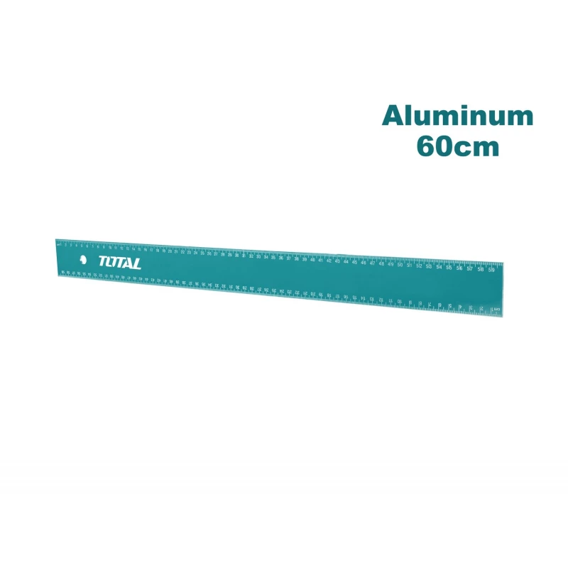 TOTAL 600mm Ruler, Durable and Lightweight Measuring Tool with Clear Metric Markings, Perfect for Accurate Measuring, Drawing, and Crafting Tasks - Total