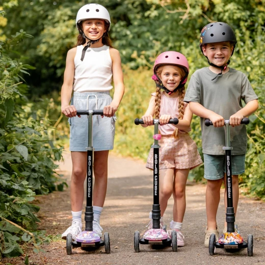 Bold Cube Crystal Rubix Big 3 Wheel Scooter for kids safe stable design with bright stylish finish - Bold cube - Image 4