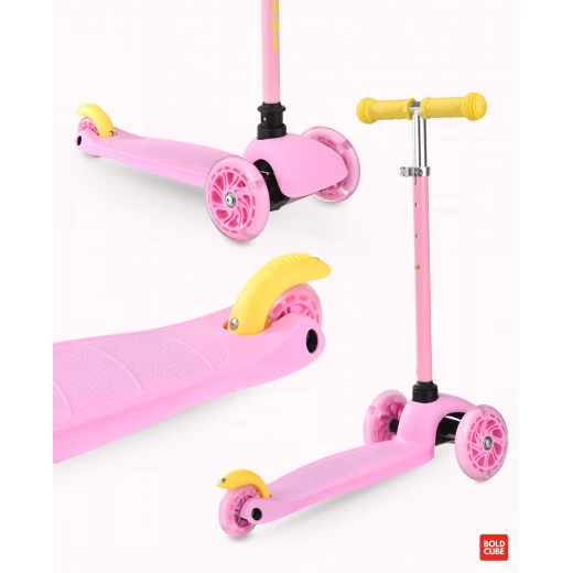 BoldCube Teeny 3-Wheel Scooter – Pink  Lightweight Kids Scooter for Toddlers - Bold cube - Image 7