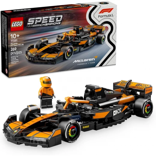 مجموعة بناء سيارة سباق LEGO Speed Champions McLaren F1 MCL38 للأطفال مجموعة بناء سيارة سباق LEGO Speed Champions McLaren F1 MCL38 للأطفال