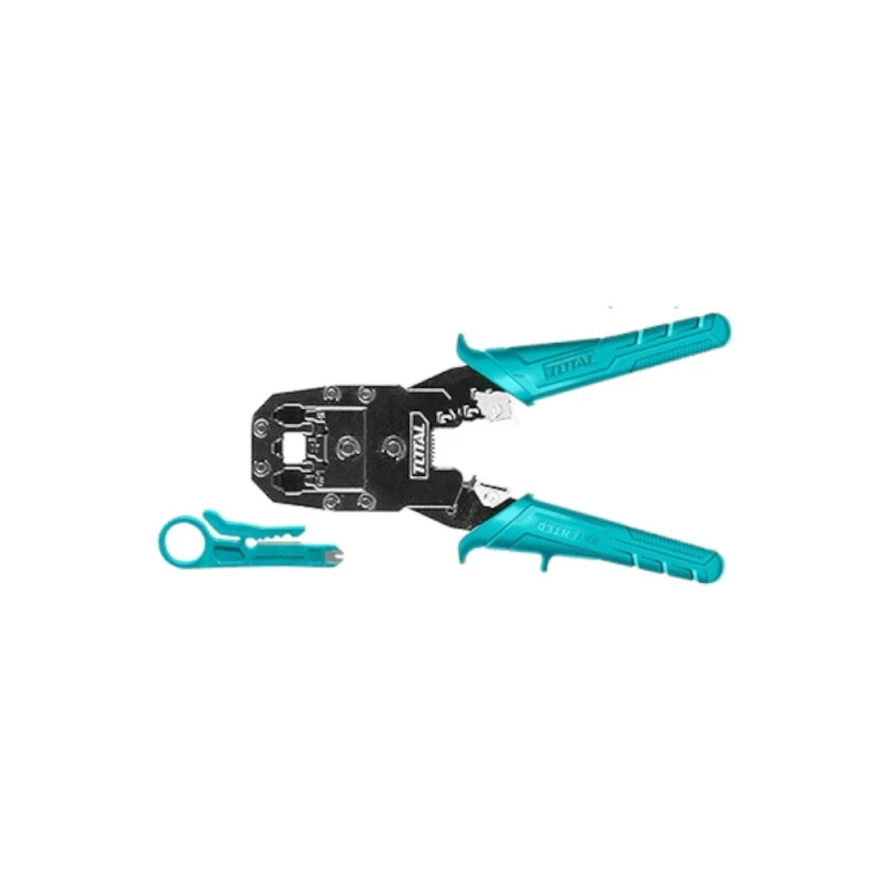 أداة تقصير موصلات TMPC4468P ,أداة دقيقة لموصلات RJ45 وRJ11 وRJ12 مع قاطع و بدون طلاء من توتال - توتال