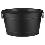 APS Beverage Tub 40x25cm Black, 40×25 cm with Inner Liner and Carry Handles, Ideal for Parties & Chilling Drinks - APS