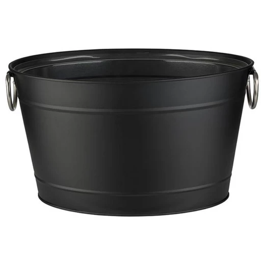 APS Beverage Tub 40x25cm Black, 40×25 cm with Inner Liner and Carry Handles, Ideal for Parties & Chilling Drinks APS Beverage Tub 40x25cm Black, 40×25 cm with Inner Liner and Carry Handles, Ideal for Parties & Chilling Drinks