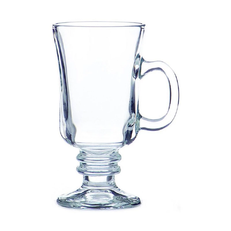 Libbey Irish Coffee Glass Set , 8oz (236ml) , Set of 6 Pieces , Classic Design for Hot Beverages - Libbey