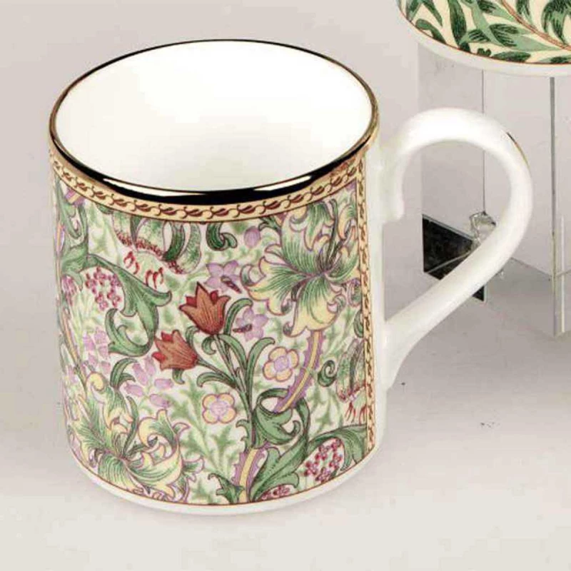 Roy Kirkham Lily & Larch Mug, Soft Botanical Design , Fine Porcelain - Roy Kirkham