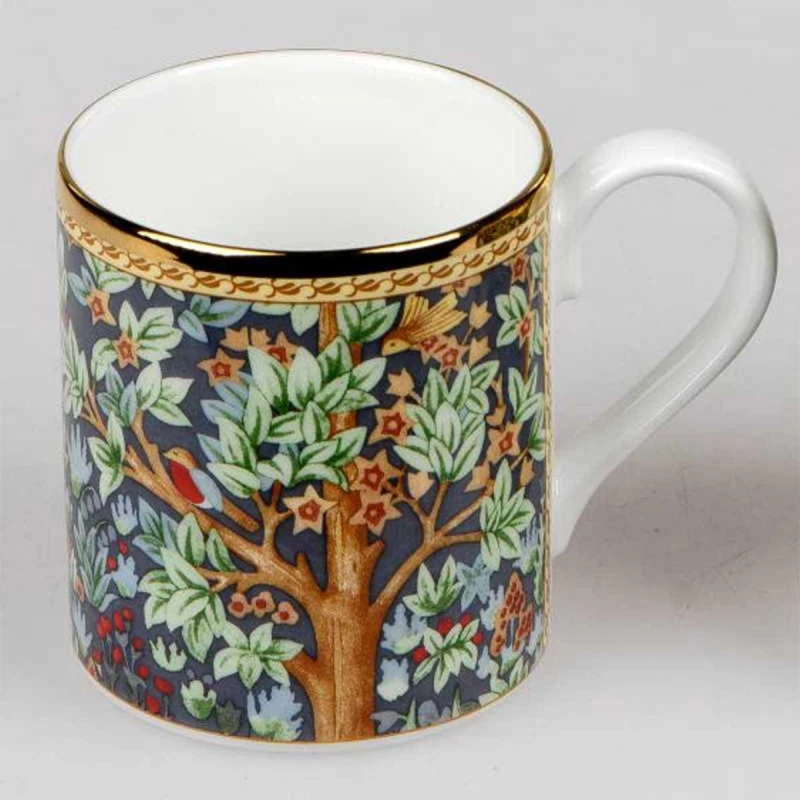 Roy Kirkham Robin & Larch Mug , Elegant Winter-Inspired Design , Fine Porcelain - Roy Kirkham