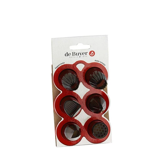 De Buyer Tritan Creative Nozzles Set , 6 Pieces , Artistic Decoration from Starters to Desserts De Buyer Tritan Creative Nozzles Set , 6 Pieces , Artistic Decoration from Starters to Desserts