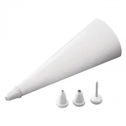 WMF Patisserie Piping Bag Set , 5 Pieces (Coated Cotton Bag + 4 Plastic Nozzles) , Reusable & Professional Quality