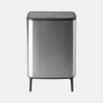 Brabantia Bo Touch Bin Hi 60 Liter , Matte Steel Fingerprint Proof, Stylish Design with Legs - Brabantia
