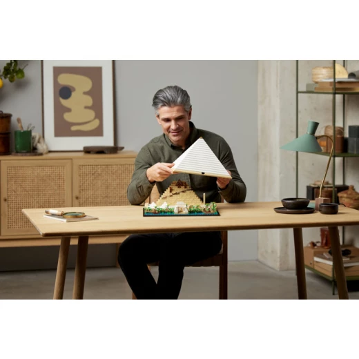 مجموعة بناء ليغو أركيتكتشر الهرم الأكبر في الجيزة (21058) – طقم مجسم لهواة التاريخ والهندسة المعمارية - ليجو - Image 4