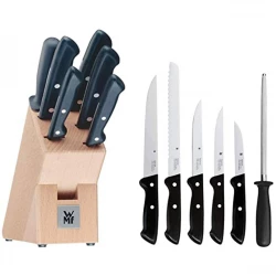 WMF 7-Piece Knife Block Set , German-Made Precision with Laser-Sharpened Blades
