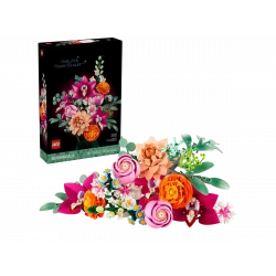 LEGO Icons Pretty Pink Flower Bouquet Building Set for Adults