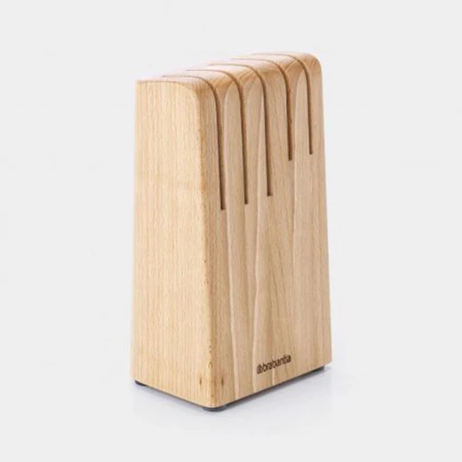 Brabantia Profile Wooden Knife Block , Durable & Organized Design in Sustainable Beech Wood - Brabantia - Image 2