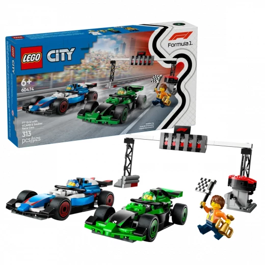 LEGO City F1 Grid Set with VCARB & Sauber Race Cars – Formula 1 racing playset for speed and competition fans LEGO City F1 Grid Set with VCARB & Sauber Race Cars – Formula 1 racing playset for speed and competition fans