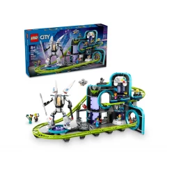 LEGO City Robot World Roller-Coaster Park 60421 – Exciting Amusement Park Building Set for Kids