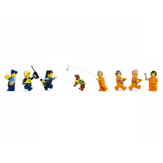 LEGO City Police Prison Island Set with 7 Minifigures – exciting police adventure playset for kids - LEGO - Image 7