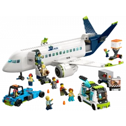 LEGO City Passenger Airplane Playset – airport-themed building toy with minifigures and accessories