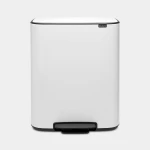 سلة مهملات Bo Pedal Bin بسعة 60 لتر – تصميم أبيض أنيق مع أداء عملي وهادئ من برابنتيا - برابانتيا