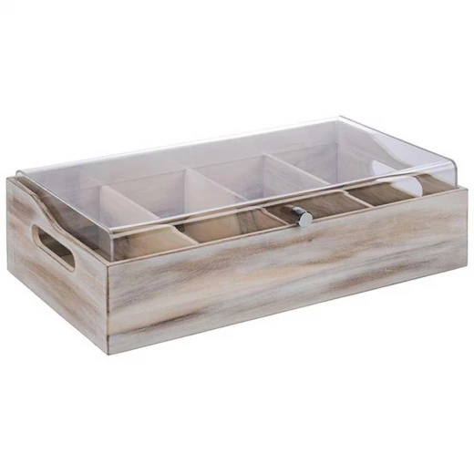 APS Wood Cutlery Box with Cover – Elegant Storage and Organization Solution APS Wood Cutlery Box with Cover – Elegant Storage and Organization Solution