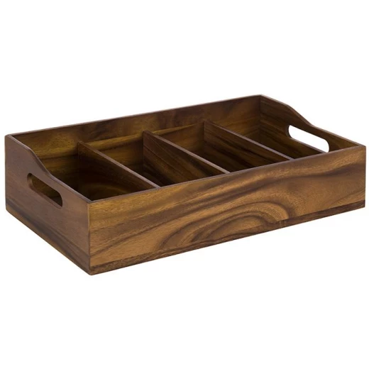 APS Cutlery Box Acacia Wood 51×28×13 cm – Stylish Natural Storage for Tableware APS Cutlery Box Acacia Wood 51×28×13 cm – Stylish Natural Storage for Tableware