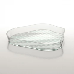IVV Islands Round Serving Tray – 24cm Diameter, Light Blue Color, Modern Design Ideal for Everyday Use and Entertaining