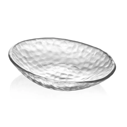IVV Babilonia Oval Bread Bin – 30x21cm Clear, Elegant Design to Keep Bread Fresh and Enhance Kitchen Aesthetics