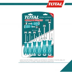 Total Stanley 8-Piece Screwdriver Set for Home and Professional Use