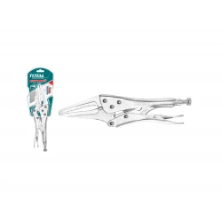 Total Stanley 9-inch Long Nose Locking Pliers - Heavy Duty Grip