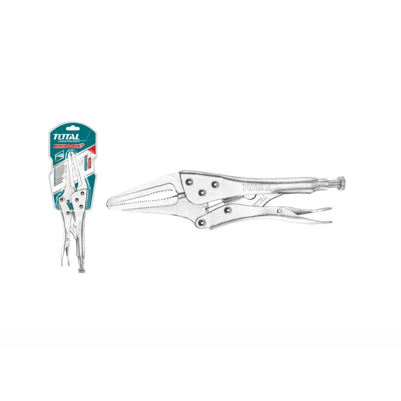 Total Stanley 9-inch Long Nose Locking Pliers - Heavy Duty Grip - Total
