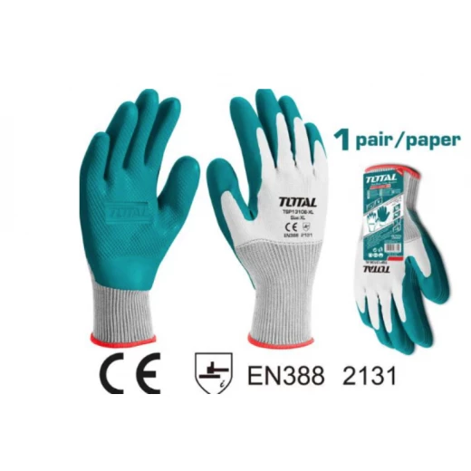 قفازات تنظيف من اللاتكس من توتال XL (TSP13106-XL) - متينة وواقية قفازات تنظيف من اللاتكس من توتال XL (TSP13106-XL) - متينة وواقية