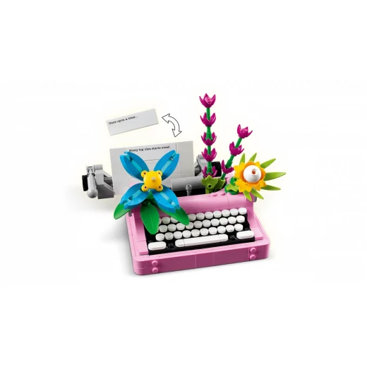 LEGO Creator Typewriter with Flowers 3-in-1 Set – 363 Pieces – Buildable Decorative Toy for Kids & Adults - LEGO - Image 10