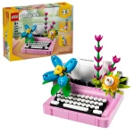 LEGO Creator Typewriter with Flowers 3-in-1 Set – 363 Pieces – Buildable Decorative Toy for Kids & Adults - LEGO