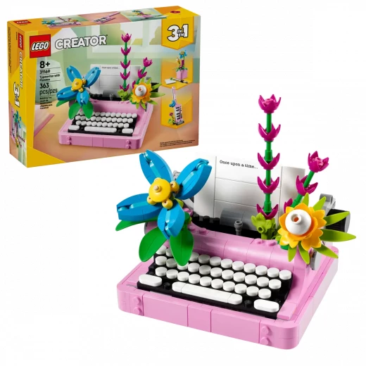 LEGO Creator Typewriter with Flowers 3-in-1 Set – 363 Pieces – Buildable Decorative Toy for Kids & Adults LEGO Creator Typewriter with Flowers 3-in-1 Set – 363 Pieces – Buildable Decorative Toy for Kids & Adults