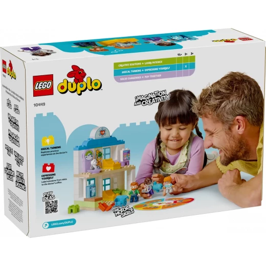 زيارة الطبيب من دبلو 10449 - لعبة تعليمية للأطفال الصغار لتعريفهم على الفحص الطبي من ليغو - ليجو - Image 4