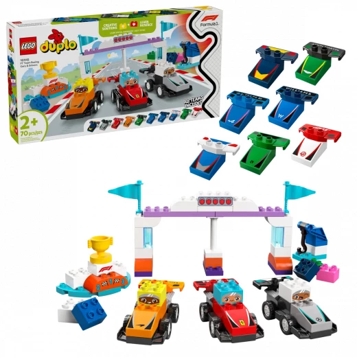 LEGO DUPLO F1 Race Car Team Set – Toddler Toy with Drivers for Creative, Educational Racing Fun LEGO DUPLO F1 Race Car Team Set – Toddler Toy with Drivers for Creative, Educational Racing Fun