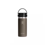 قارورة قهوة معزولة هايدرو فلاسك 470 مل بفوهة واسعة – لون ساندبايبر رملي، عزل فراغي، ستانلس ستيل متين - هايدرو فلاسك