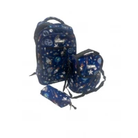 3-Piece Boys’ School Backpack Set with Lunch Box & Pencil Case, Colorful Designs & Durable for Daily Use