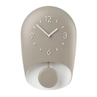 Guzzini Bell Taupe Wall Clock - Modern Kitchen & Living Room Stylish Home Decor
