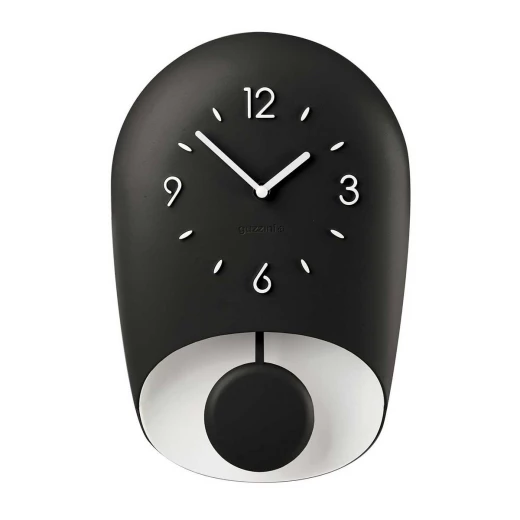 Guzzini Bell Wall Clock Brike Mustard Charcoal - Modern Stylish Home Decor Accessory Guzzini Bell Wall Clock Brike Mustard Charcoal - Modern Stylish Home Decor Accessory