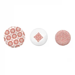 Guzzini Le Maioliche 18-Piece Red Dinnerware Set - Elegant and Stylish Porcelain Collection