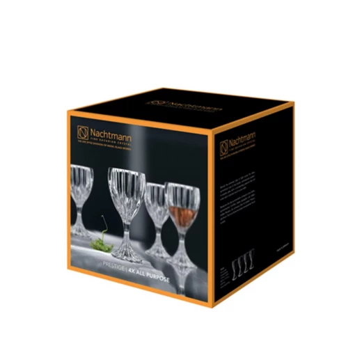 Nachtmann Prestige Crystal Tumbler Set of 4 - 280ml - Elegant and Durable Drinkware - Nachtmann - Image 2
