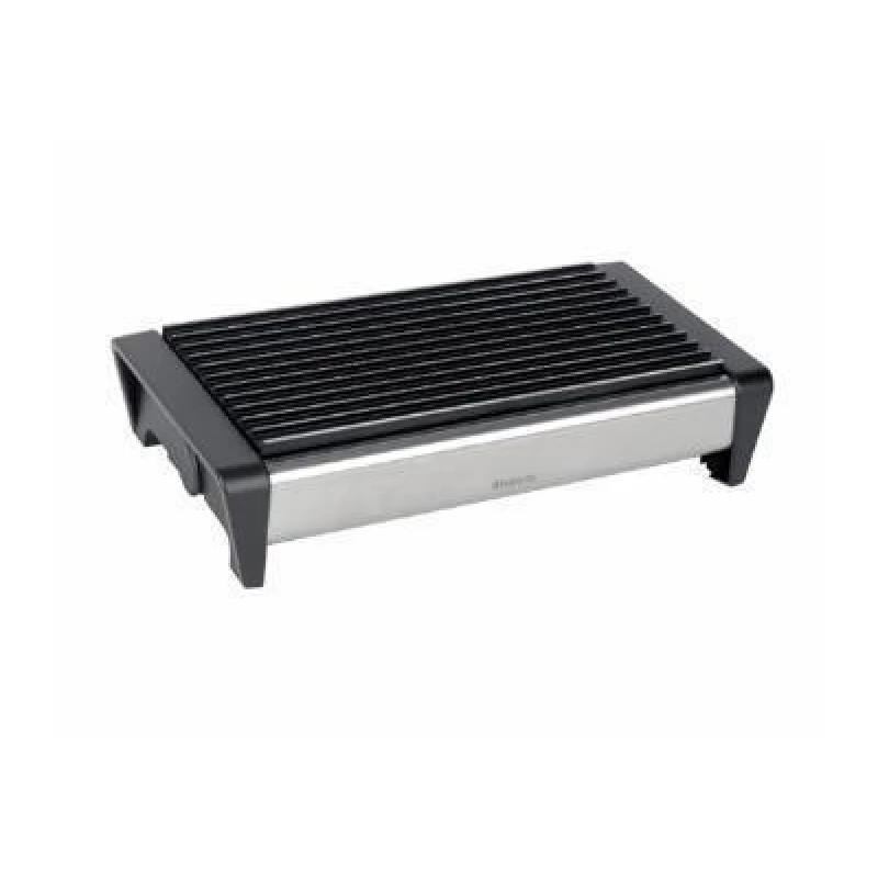 Brabantia Food Warmer for Gatherings Matt Steel Black with Aluminum Grill 8 x 35.7 x 18.8cm - Brabantia