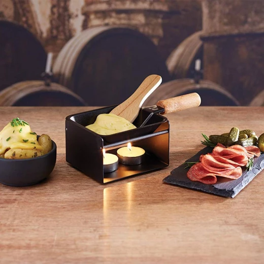 KitchenCraft Artesa Raclette Pan with Burner Stand - Cheese Accessories - KitchenCraft - Image 3