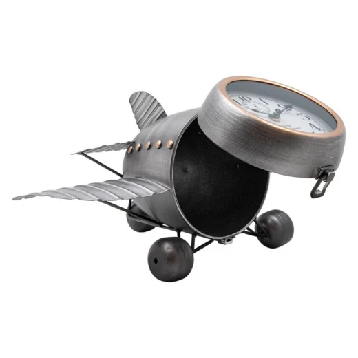 Mascagni Airplane Metal Clock with Storage Compartment – Decorative and Functional Design - Mascagni - Image 2