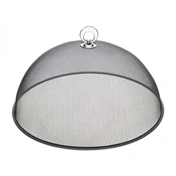 KitchenCraft Round Metal Mesh Food Cover Dia 35cm – Practical Protection for Outdoor Dining