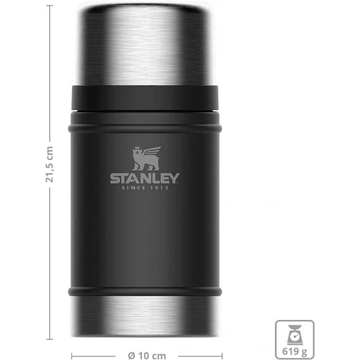 Stanley Classic Vacuum Food Jar 0.70L –  black Container for Hot Meals - Stanley - Image 5