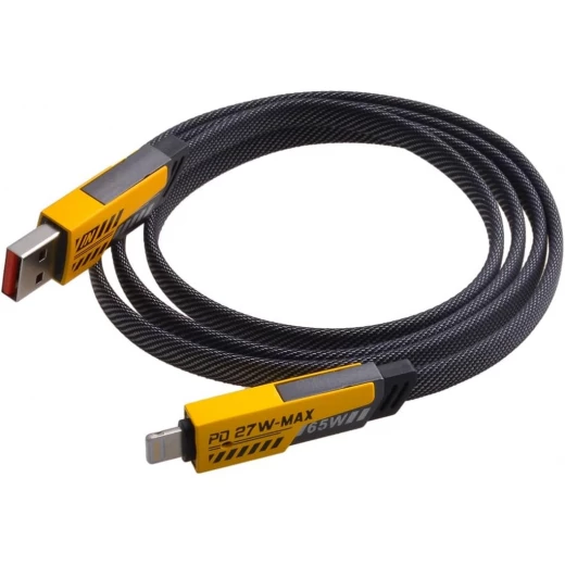 شاحن USB بقوة 27 واط للآيفون – شحن سريع بتصميم أنيق باللونين الأسود والأصفر شاحن USB بقوة 27 واط للآيفون – شحن سريع بتصميم أنيق باللونين الأسود والأصفر